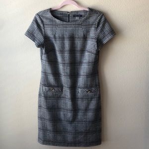Tommy Hilfiger Plaid and Herringbone Dress